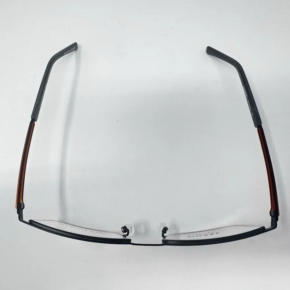 Morel Lightec 30280L 52-18-145 Eyeglass Frames Gunmetal Orange France